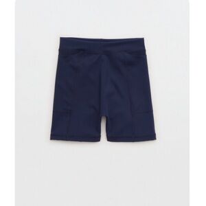 Aerie Offline Goals Pocket Navy 4” Bike Shorts
